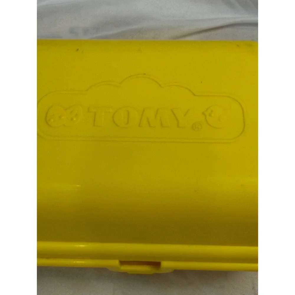 Tomy Toomies Hide and Squeak Eggs Toddler Sensory Matching Toy Yellow Carton
